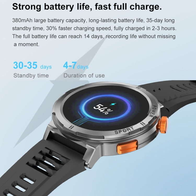 M52 1.43 inch Screen IP68 Waterproof Smart Watch, Support Bluetooth Call / Heart Rate (Tarnish) by bashfashion