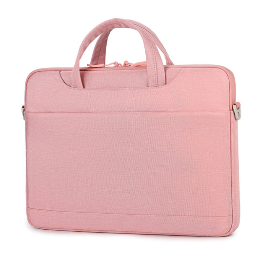 For 15-15.6 inch Laptop Multi-function Laptop Single Shoulder Bag Handbag(Pink) by bashfashion