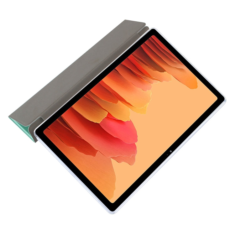 For Samsung Galaxy Tab A7 10.4 (2020) Coloured Drawing Pattern Horizontal Flip Leather Case with Three-folding Holder(Avocado) by bashfashion