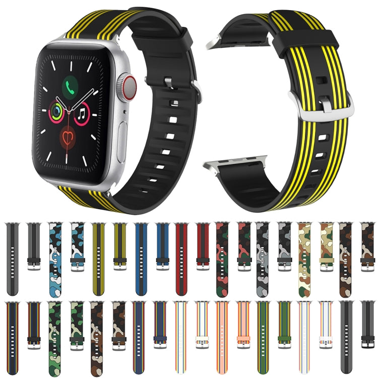 Silicone Replaceable Watch Band For Apple Watch Series 9&8&7 41mm / SE 3&SE 2&6&SE&5&4 40mm / 3&2&1 38mm(2) by bashfashion