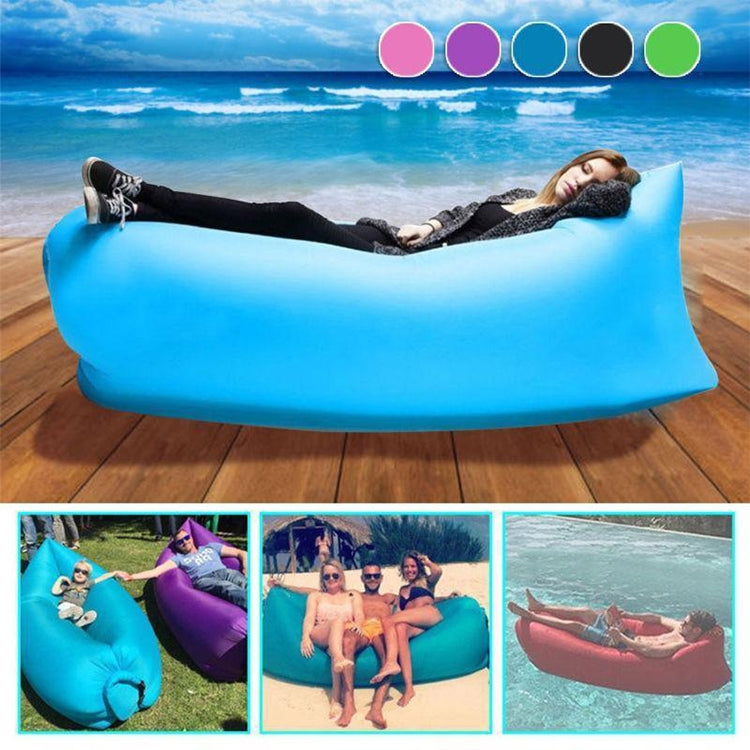Outdoor Portable Lazy Water Inflatable Sofa Beach Grass Air Bed, Size: 200 x 70cm(Red) by bashfashion