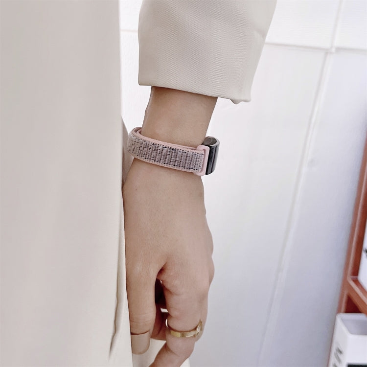 For Fitbit Luxe Nylon Loop Strap Watch Band(Grey) by bashfashion