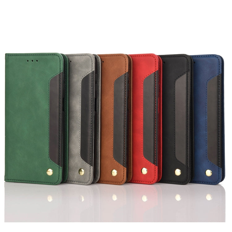 For Samsung Galaxy A23e / A23s Skin Feel Splicing Leather Phone Case(Grey) by bashfashion