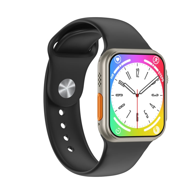N8 Ultra 2.02 inch Square Screen Smart Watch Supports Heart Rate Monitoring/Blood Oxygen Monitoring(Black) by bashfashion