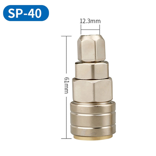 LAIZE SP-40 10pcs C-type Self-lock Pneumatic Quick Fitting Connector by LAIZE