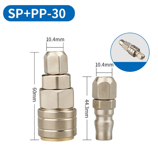 LAIZE SP+PP-30 10pcs C-type Self-lock Pneumatic Quick Fitting Connector by LAIZE