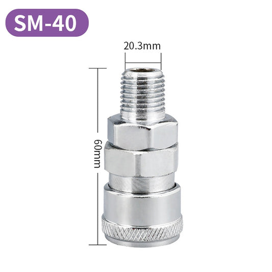 LAIZE SM-40 10pcs C-type Self-lock Air Tube Pneumatic Quick Fitting Connector by LAIZE