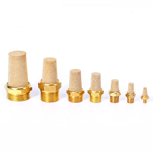 LAIZE Full Copper Long Pneumatic Muffler, Caliber:M5 by LAIZE