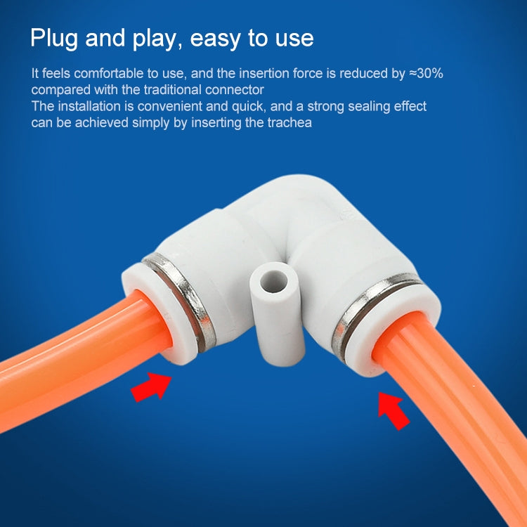 PV-12 LAIZE 10pcs PV Elbow Pneumatic Quick Fitting Connector by LAIZE