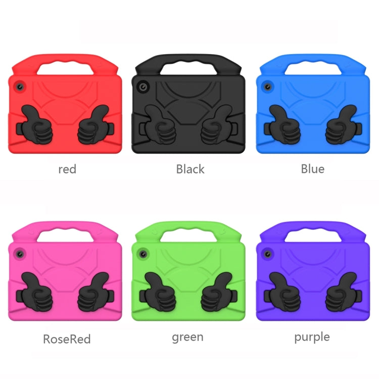 For Amazon Kindle Fire 7 2022 Children EVA Shockproof Tablet Case with Thumb Bracket(Red) by bashfashion