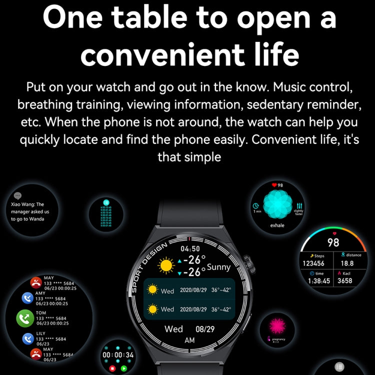 HDT 3 Max 1.6 inch Steel Band IP67 Waterproof Smart Watch Support Bluetooth Call / NFC(Silver) by bashfashion