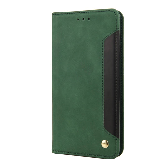 For OPPO Reno8 T 4G Skin Feel Splicing Leather Phone Case(Green) by bashfashion