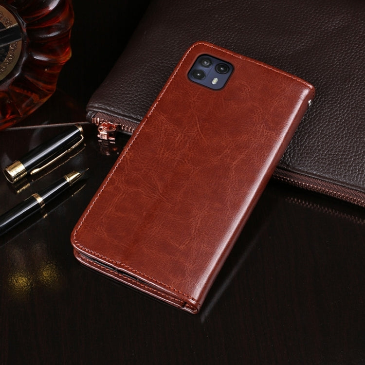 For Sharp Rouvo V idewei Crazy Horse Texture Leather Phone Case with Holder(Rose Red) by idewei