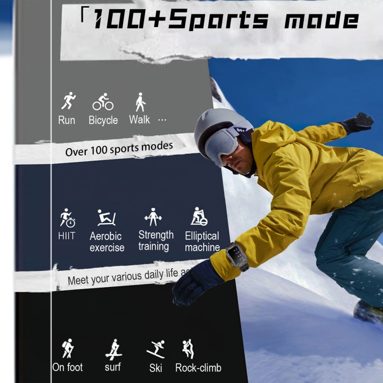 CF26 1.57inch BT5.2 Smart Bracelet Support Sleep Detection, Style:Silicone Strap(Black) by bashfashion