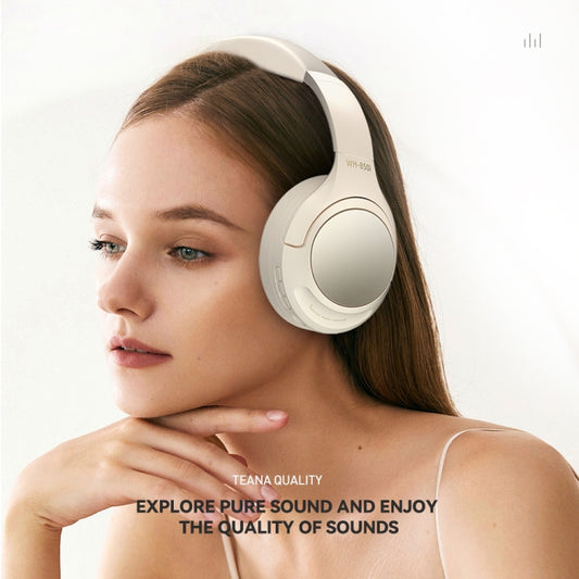 WH850i ANC Active Noise Reduction Over-Ear Bluetooth Headphone(White) by bashfashion