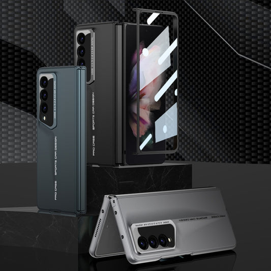 For Samsung Galaxy Z Fold3 GKK Integrated Blade Ultra-thin Full Coverage Phone Case(Cyan) by GKK