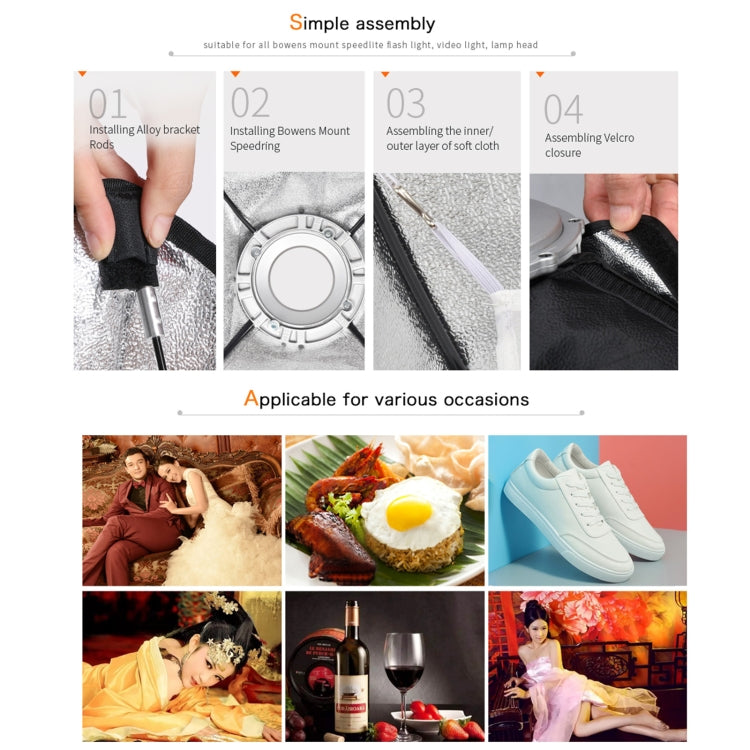 Godox SB-FW Series Bowens Mount Softbox Honeycomb Grid, Size:35 x 160cm by Godox