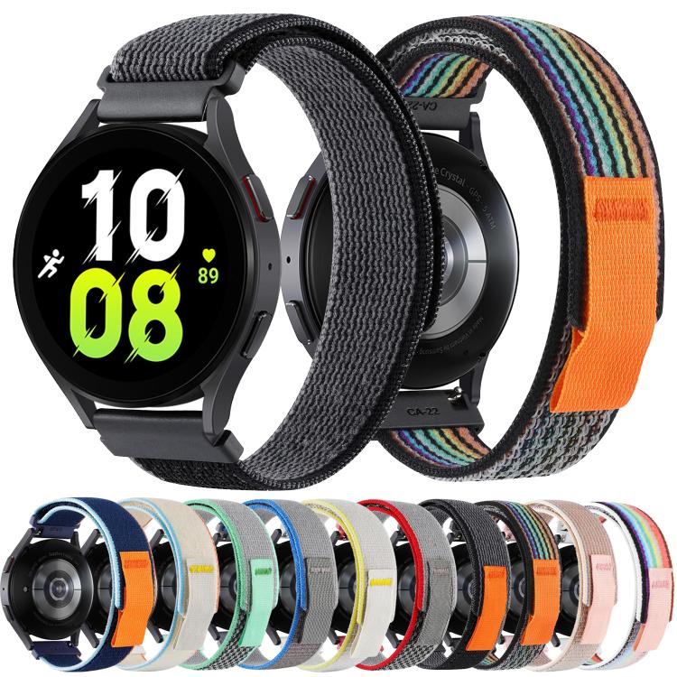 Kalebol 22mm Universal Nylon Loop Fastener Watch Band(Yellow White) by Kalebol