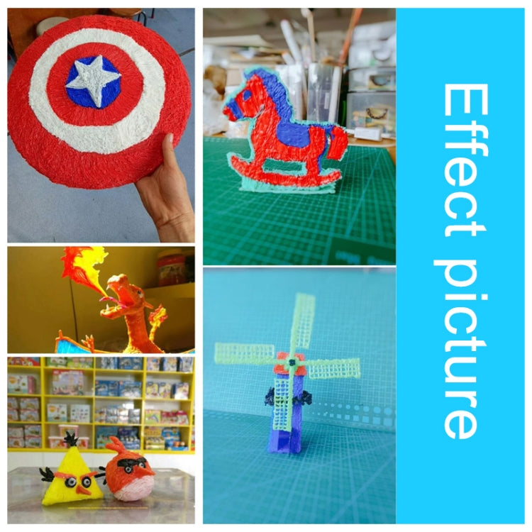 5m 1.75mm Low Temperature PCL Cable 3D Printing Pen Consumables(White) by bashfashion