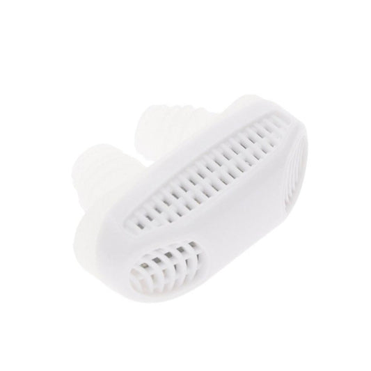 2 in 1 ABS Silicone Anti Snoring Air Purifier (White) by bashfashion
