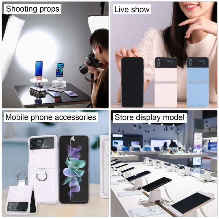 For Samsung Galaxy Z Flip4 Black Screen Non-Working Fake Dummy Display Model (Rose Gold) by bashfashion