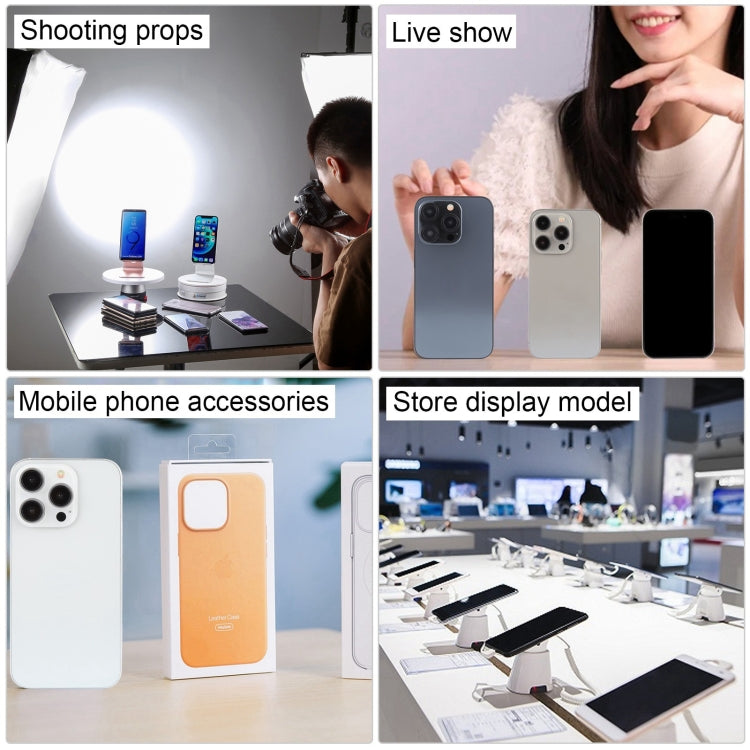 For iPhone 15 Pro Black Screen Non-Working Fake Dummy Display Model (White) by bashfashion