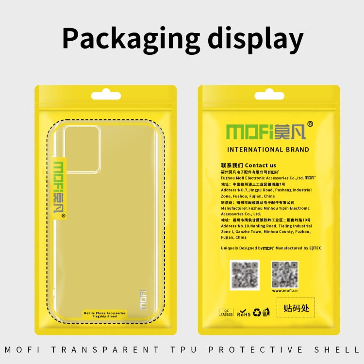 For Motorola Edge 50 Neo MOFI Ming Series Ultra-thin TPU Phone Case(Transparent) by MOFI