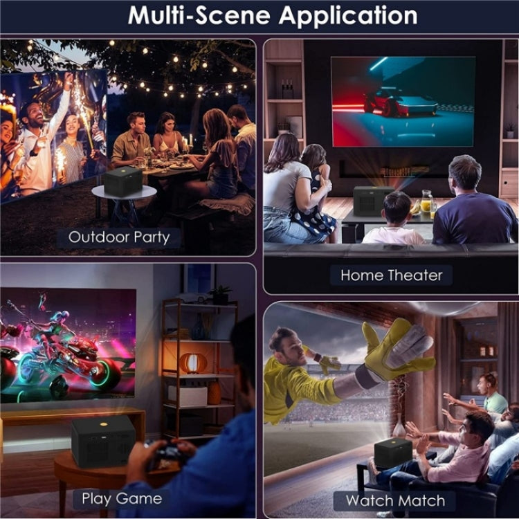 Y7 Portable HD Projector Media Player(US Plug) by bashfashion