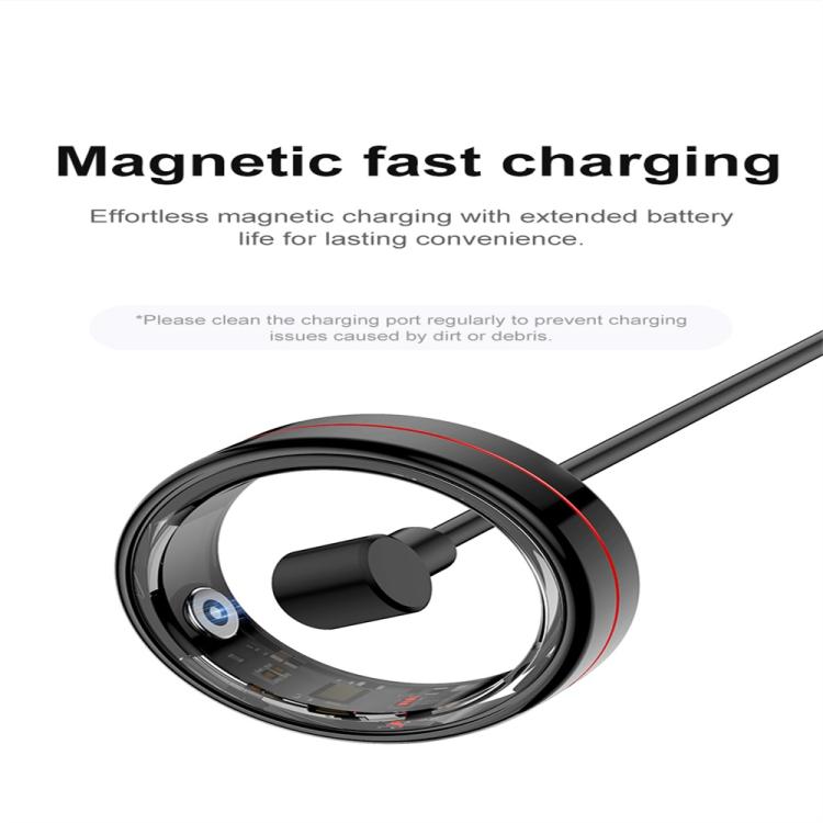 R04 SIZE 13 Smart Ring, Support Heart Rate / Blood Oxygen / Sleep Monitoring / Take Photos(Silver) by bashfashion