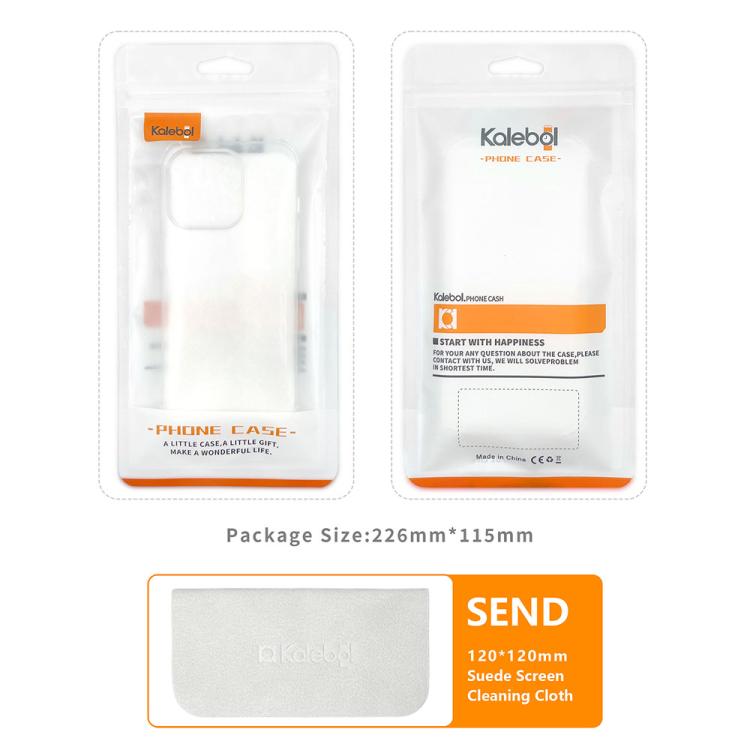 For iPhone 17 Kalebol Minimalist High Transparency Multi Color Lanyard Hole Phone Case(Silver) by Kalebol