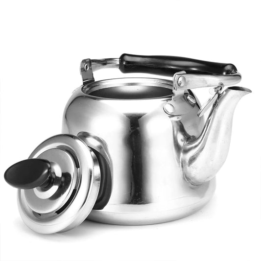 Stainless Steel Whistle Kettle for Induction Cooker Home Classical Piano Sound Singing Pot without Magnetic Heat, Capacity:1L by bashfashion