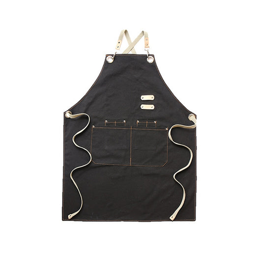 Barista Hairdresser Apron Florist Restaurant Bar Work Clothes One Size(Black) by bashfashion