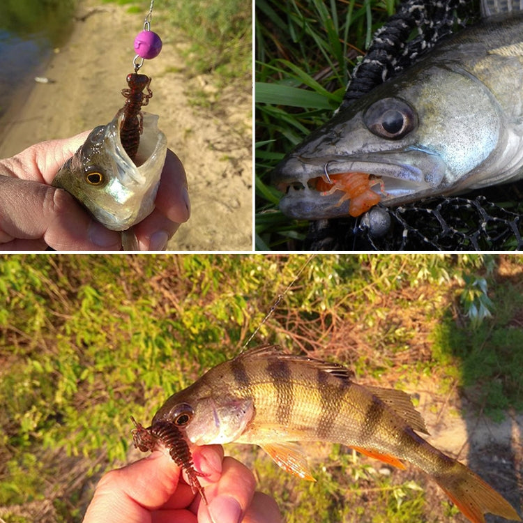 15 PCS 8-color Larvae Silicone Soft Bait Lure Bait, Size:100MM(Army Green) by bashfashion