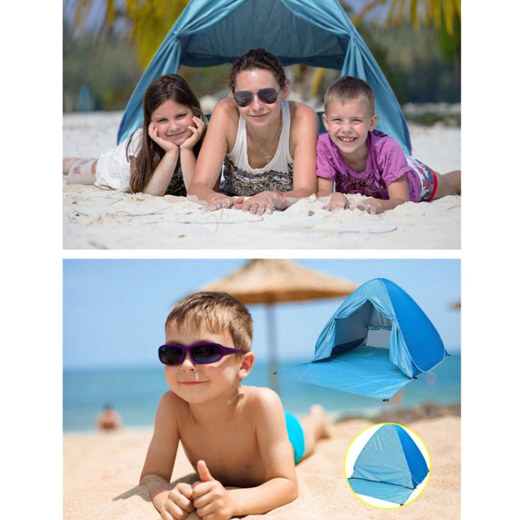 With Curtain Automatic Instant Pop Up Tent Potable Beach Tent, Size: 200x165x130cm(Green) by bashfashion
