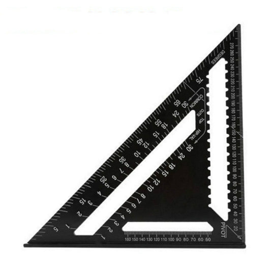 Angle Ruler Measuring Tool For Woodworking Square Layout Gauge(12 Inch Black) by bashfashion