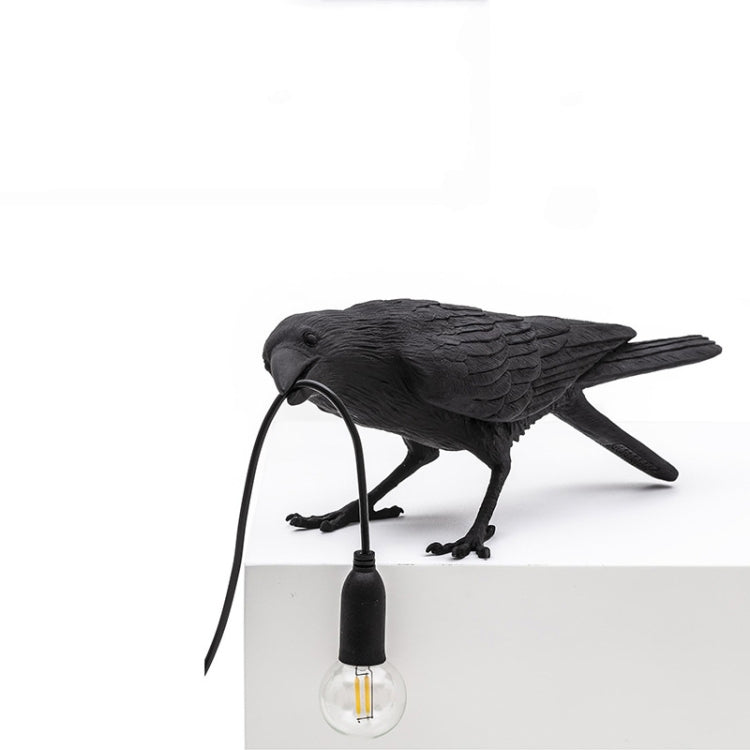 E14 LED Lucky Bird Wall Lamp Table Lamp For Bedroom, Style:Standing Table Lamp, Plug:US Plug(White) by bashfashion