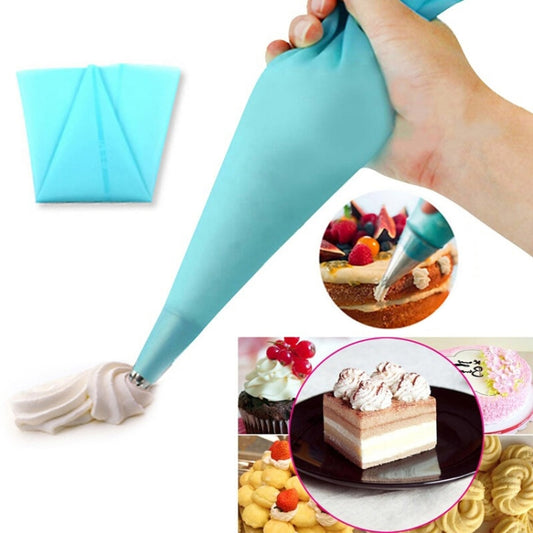 8 PCS/Set 6 Stainless Steel Nozzle Set DIY Cake Decorating Tools Silicone with EVA Cream Pastry Bag by bashfashion