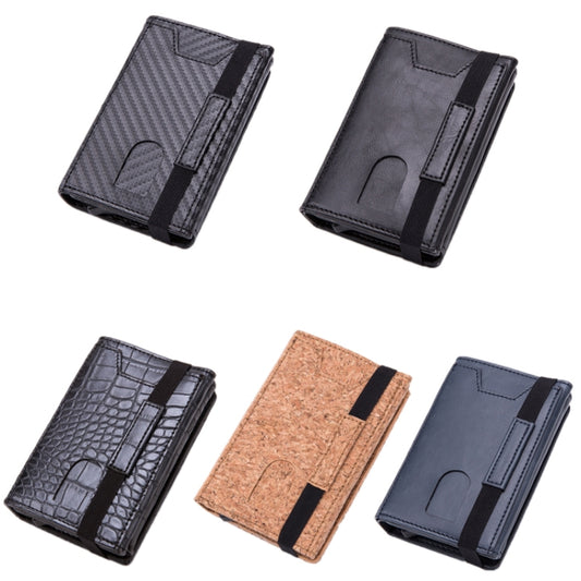 RFID Anti-Theft Aluminum Alloy Card Case(Crocodile Black) by bashfashion