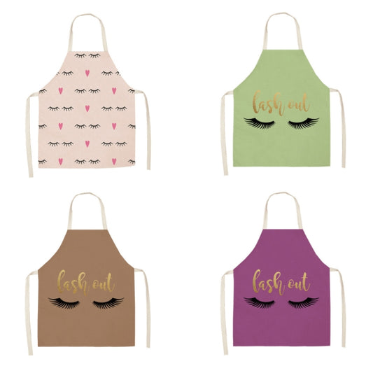 2 PCS Kitchen Linen Heart-Shaped Letters Fashion Sleeveless Apron, Specification: 45x56 cm(MeI6038) by bashfashion