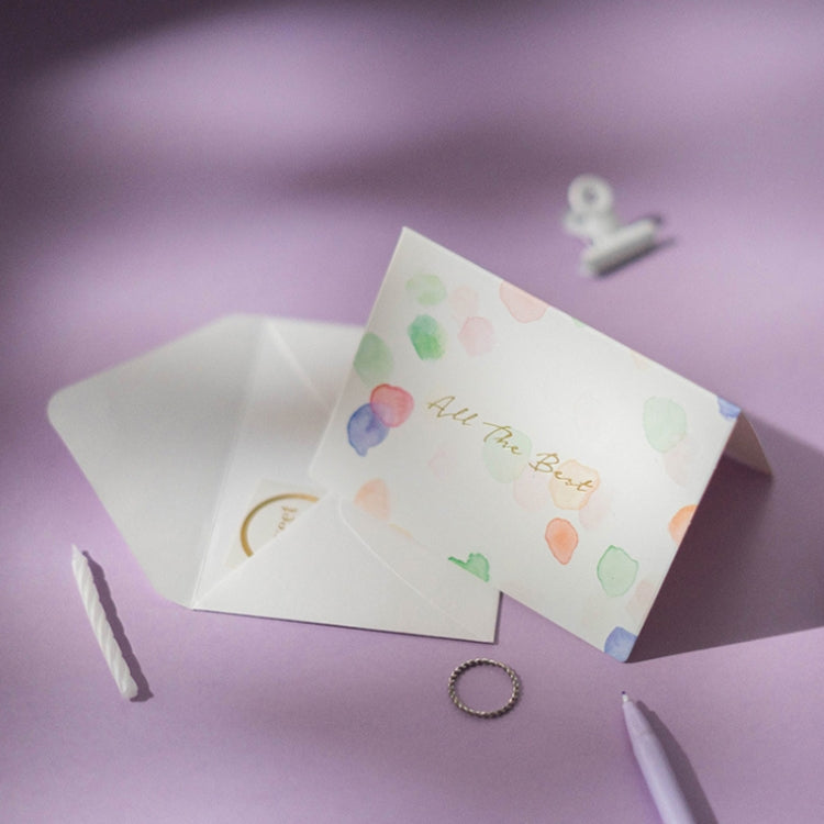 2 Sets Bronzing Mother Day Birthday Card Wishes DIY Envelope Set(6PCS/Set HK036) by bashfashion