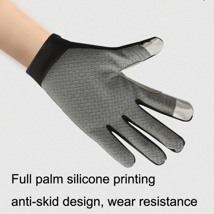 1 Pair QX0002 Sports Sunscreen Touch Screen Non-slip Wear Resistant Shock Absorbing Cycling Gloves, Size: L(Orange) by bashfashion