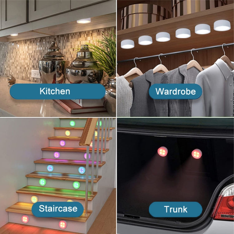 6 Light 2 Remote Set 13-colour Remote Control Ambient Light Cabinet Touch Hockey Night Light by bashfashion