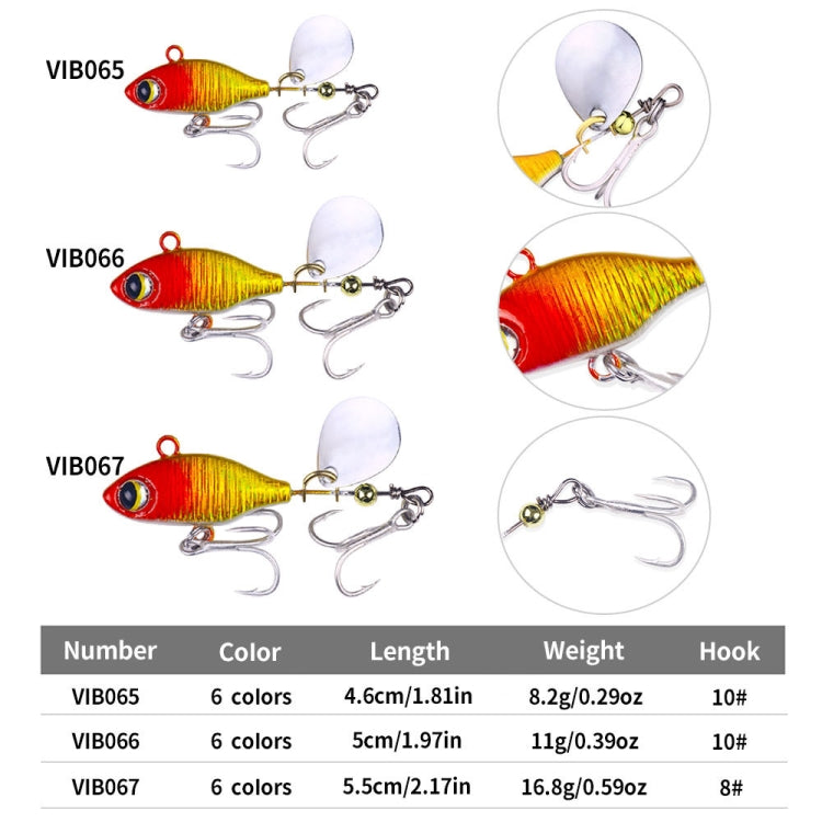 HENGJIA Submerged VIB Fake Lures Sequin Lures, Size: 4.8cm 7g(5) by HENGJIA
