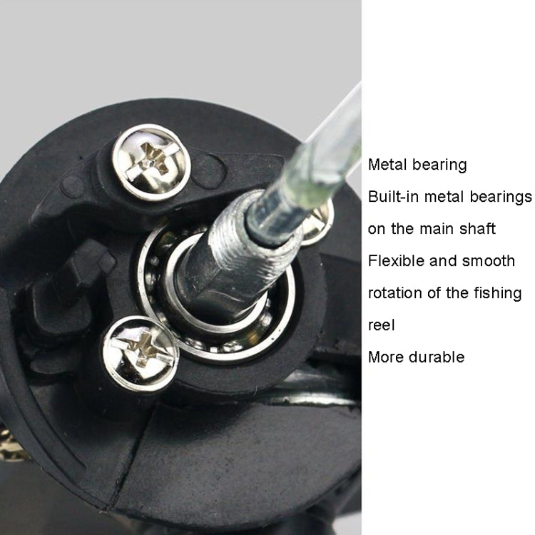 YUMOSHI JL200 Fishing Reel Without Line Plating Head Metal Movement Spinning Reel(Electroplated Yellow) by YUMOSHI