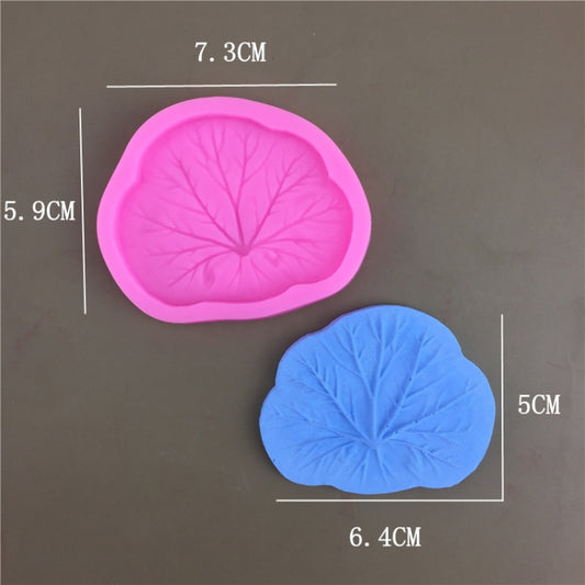 3pcs Lotus Leaf Silicone Epoxy Fondant Decoration Mold, Size: Medium by bashfashion