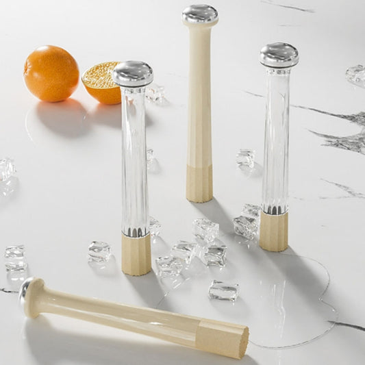 Fruit Pressing And Mashing Hammer Tool Bar Bartenders Plastic Ice Chopper(Milky White) by bashfashion