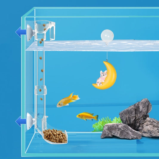 20-32cm Fish Tank Feeding Tube Acrylic Feeder Small Fish Feeding Tube by bashfashion