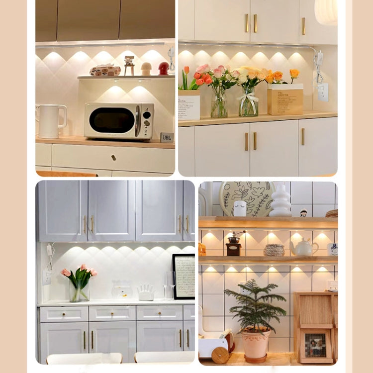 40cm 220V CN Plug Wardrobe Cabinet Lamp LED Light Bar With Button Switch(White) by bashfashion