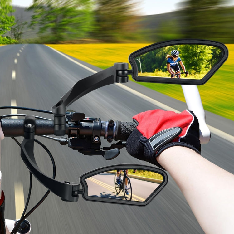 Bicycle Stainless Steel Mirror Foldable Rotating Rearview Mirror, Model: 037 1pair by bashfashion