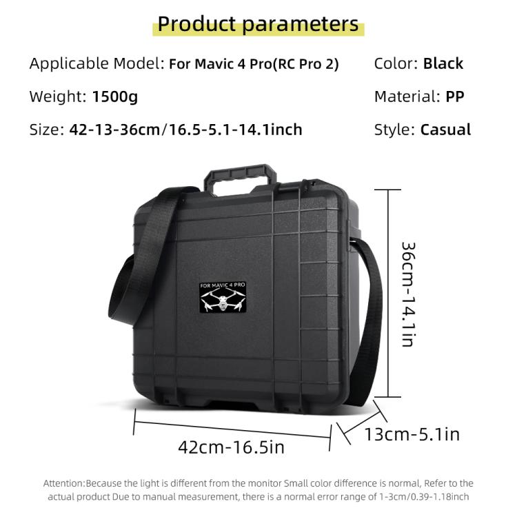 For DJI Mavic 4 Pro Creator Combo RC Pro 2 Explosion-Proof Case Storage Box Suitcase With Shoulder Strap(Colorful Pattern) by bashfashion
